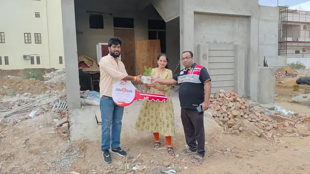 Site pe khushi ka pal — Anuda team